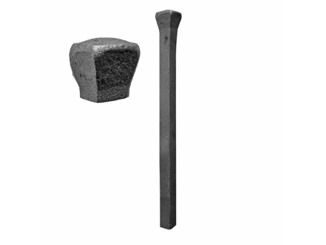 Forged pole h150, 12x12mm